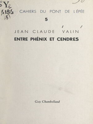 cover image of Entre phénix et cendres
